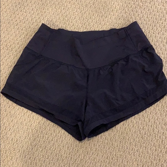 lululemon athletica Pants - Lululemon Running Shorts (navy) Great Condition